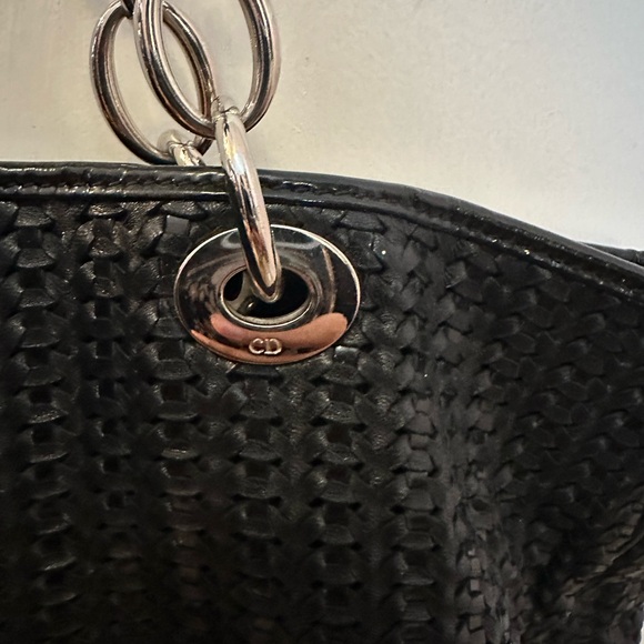 Lady Dior Woven Shopping Tote Large - Picture 10 of 12